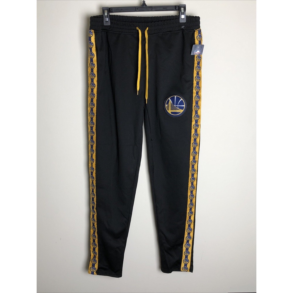 NBA Golden State Warriors Black Yellow Size Medium Sweatpants